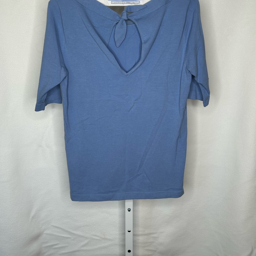 Ann Taylor Slate Blue Short Sleeve Tee